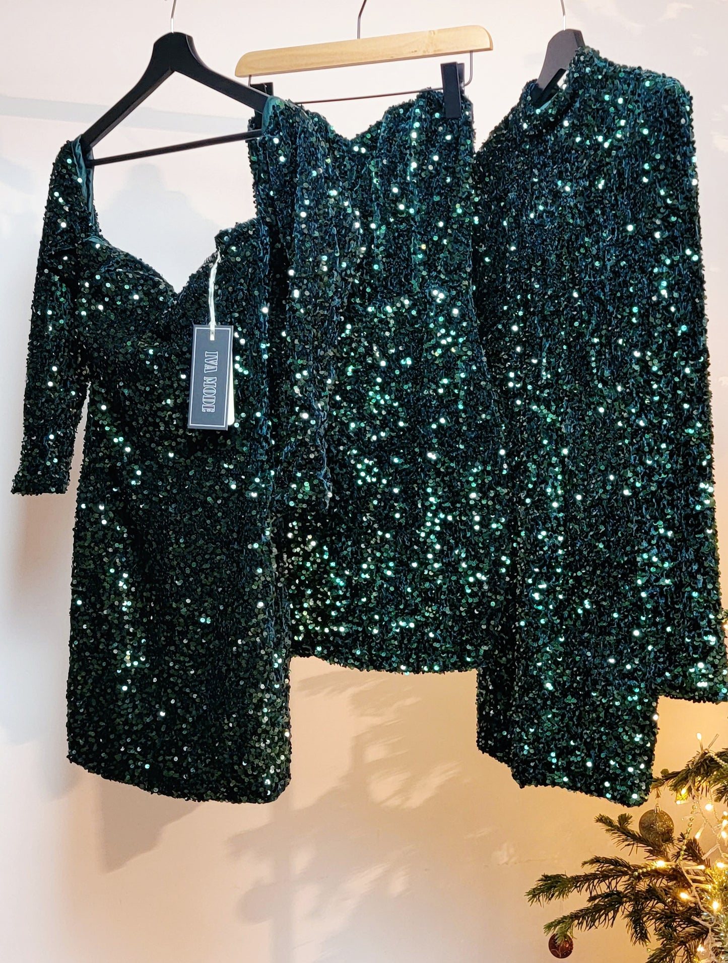 Robe bustier paillette