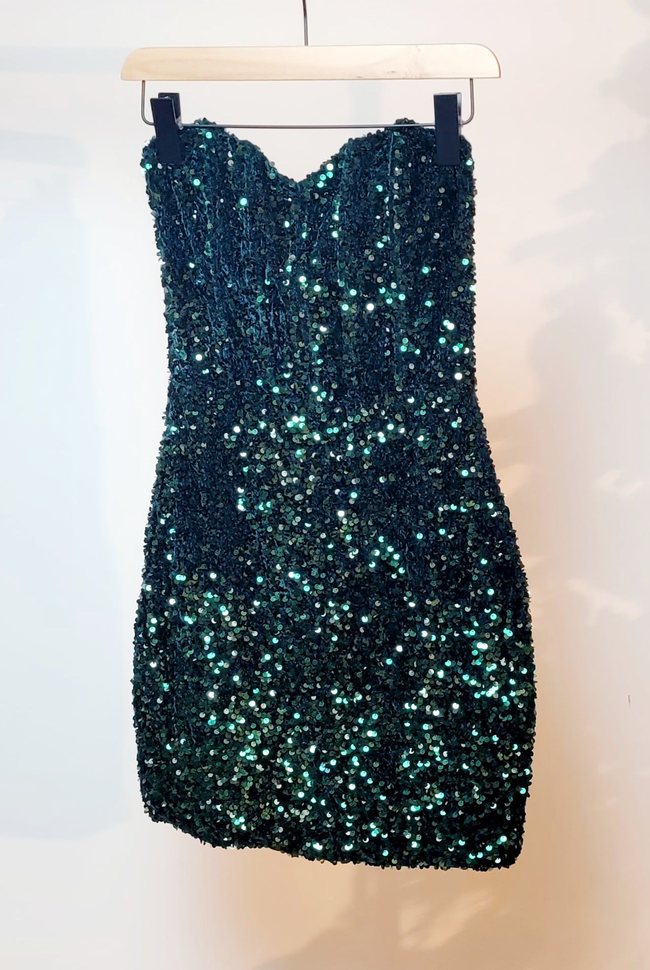 Robe bustier paillette